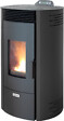 QLIMA - Poêle à granulés Ronda 110 S-Line Smart - Acier - Noir - 10.3kW - vignette