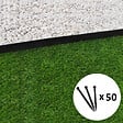 GT GARDEN - Bordure de jardin droite noire - 4,5 cm x 10 mètres avec 50 piquets d'ancrage - vignette
