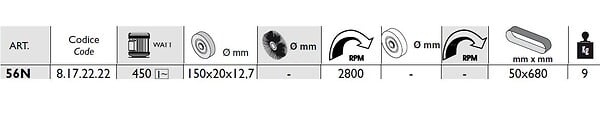 FEMI - Touret à  meuler ponceur Diam150mm 450W 56N Femi - large