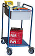 FIMM - Fimm - Servante D'atelier Mobile Charge 250 Kg 2 Plateaux + 1 Tiroir 635 X 470 Mm à˜ Roues 125 Mm - vignette