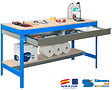 SIMON RACK - Simonrack - Kit Etabli Avec Tiroir 840x1500x750mm - Bt-0 Box 1500 Bleu/bois - vignette