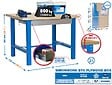 SIMON RACK - Simonrack - Etabli 865x1800x750mm Bleu - Bt6 Plywood Box 1800 - vignette