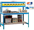 SIMON RACK - Simonrack - Kit Etabli 1440x1500x750mm - Bt-1 1500 Bleu/bois - vignette