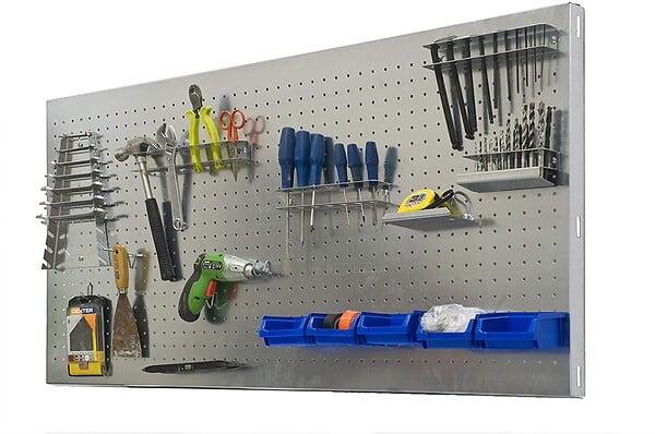 SIMON RACK - Simonrack - Panneau Mural De Rangement 1200x600mm Galvanisé - Panelclick 1200x600 - large