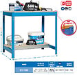 SIMON RACK - Simonrack - Kit Etabli 840x1500x750mm Charge 600kg - Bt-0 1500 Bleu/bois - vignette