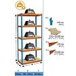 SIMON RACK - SimonRack - Etagère de rangement 2000x1200x450mm bleu/orange/bois charge 300 Kg - Bricoforte 1204-5 Chipboard8435104938584 Simon Rack - vignette