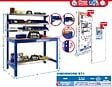 SIMON RACK - Kit Etabli 1440x1200x600mm Charge 600Kg SIMONWORK BT-1 1200 GRIS FONCE/BOIS Simon Rack - vignette