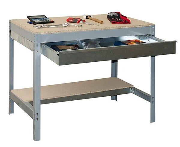 SIMON RACK - Simonrack - Etabli Gris 842x1210x760 Mm Charge 600 Kg - Simonwork Bt0 Box 1200 - large