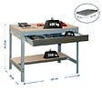 SIMON RACK - Simonrack - Etabli Gris 842x1210x760 Mm Charge 600 Kg - Simonwork Bt0 Box 1200 - vignette