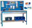 SIMON RACK - SimonRack - Kit Etabli avec tiroir 1440x1500x600mm - BT-2 BOX 1500 BLEU/BOIS Simon Rack - vignette