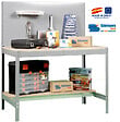 SIMON RACK - Simonrack - Kit Etabli 1440x900x600mm - Bt-2 900 Gris Fonce/bois - vignette