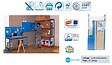 SIMON RACK - Simonrack - Etabli 1440x1500x600mm Charge 600kg - Bt-2 1500 Bleu/bois - vignette