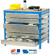 SIMON RACK - Simonrack - Kit Etabli Avec Tiroirs 840x1200x750mm - Bt-5 Box6 1200 Bleu/bois - vignette