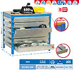 SIMON RACK - Simonrack - Kit Etabli Avec Tiroirs 840x1200x750mm - Bt-5 Box6 1200 Bleu/bois - vignette
