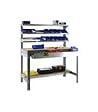 SIMON RACK - Simonrack - Kit Etabli 1440x1200x600mm Charge 600kg -  Simonwork Bt-1 Box 1200 Gris Fonce/bois - vignette