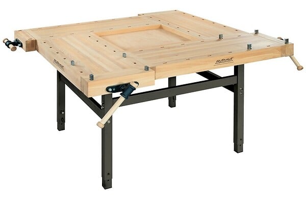 RAMIA - Ramia - Etabli De Bois  Professionnel 4 Personnes (hêtre Massif) 1850x1850x840 Mm - Square - large