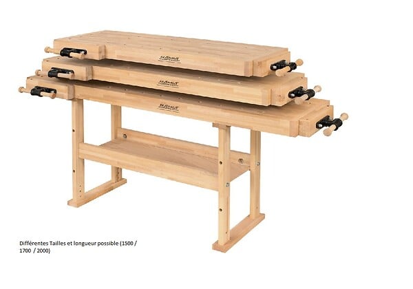 RAMIA - Ramia - Etabli De Bois (hêtre Stratifié Haute Qualité) Longueur 200 Cm - Advanced 2000 - large
