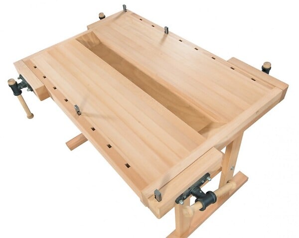 RAMIA - Ramia - Etabli De Bois  Professionnel 2 Personnes (hêtre Massif) 1540x1140x850 Mm - Goal - large