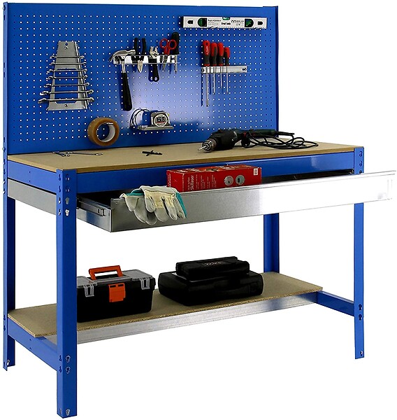 SIMON RACK - SimonRack - Kit Etabli avec tiroir 1440x900x600mm - BT-2 BOX 900 Bleu SIMONRACK - large