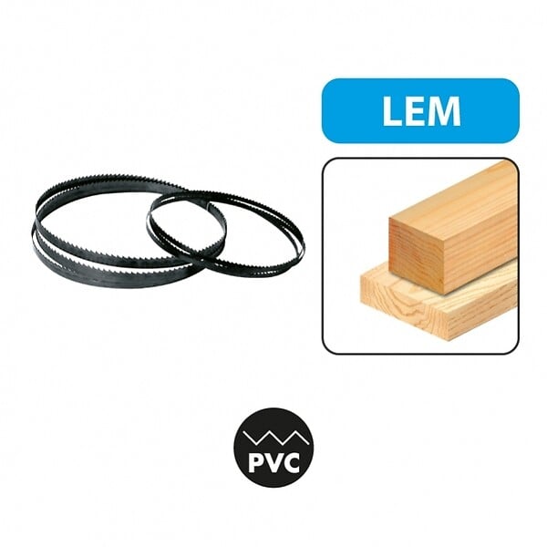 LEMAN - Lame de scie à  ruban acier C75 2240x15x0,5 mm DC6 Leman - large