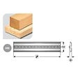 LEMAN - Fer Reversible Acier Black Oxide 310x12x2,7  Centrofix/Centrostar Leman - vignette