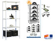 SIMON RACK - Simonrack - Etagère De Rangement 1800x800x300mm Blanc Charge 100kg -  Homeclassic Mini 5/300 - vignette