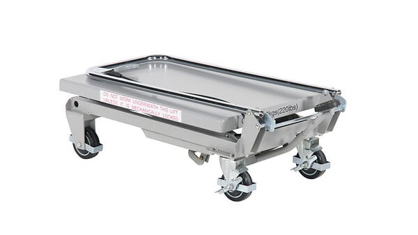 FIMM - Fimm - Table élévatrice Hydraulique En Aluminium Charge 100 Kg à˜ Roues 100 Mm - large