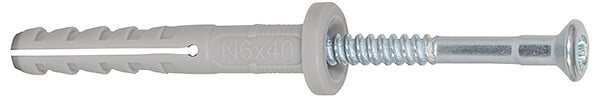 FISCHER - Cheville NF à clou nylon - 8mmx100mm-60mm - 100 pieces - large