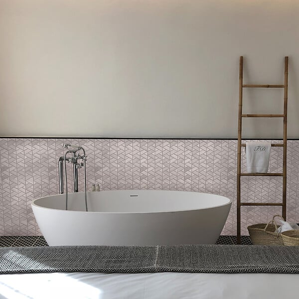 MAT INTER - Mosaïque en marbre HAKU - Beige wooden - Multiformat - large