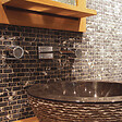 MAT INTER - Mosaïque en marbre Marquina noir vieilli - 300x300x7mm - vignette