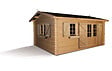 CERLAND - Abri de jardin Elista - Avec extension - Bois - 17,5m2 - vignette