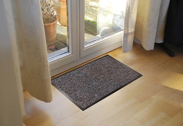 CORYL - Tapis d'entrée Lavomatic - Gris - L.58xl.39cm - large