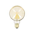 XANLITE - Lot de 2 ampoules LED ambrées, culot E27, forme globe G95, puissance 9W, équivalent 60W, flux 806 lm, lumière blanc très chaud 1800 K, usage intérieur décoratif - vignette
