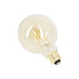 XANLITE - Lot de 2 ampoules LED ambrées, culot E27, forme globe G95, puissance 9W, équivalent 60W, flux 806 lm, lumière blanc très chaud 1800 K, usage intérieur décoratif - vignette