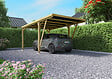 CERLAND - Carport en bois traité VICTOR MODERN - L.3.22xP.5.12xH.2.61m - vignette