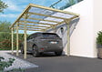 CERLAND - Carport bois traité Jean 1 voiture - L.304xP.512xH.252cm - vignette