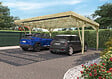 CERLAND - Carport bois DOUBLE VICTOR DESIGN - L.604xP.512xH.274cm - vignette