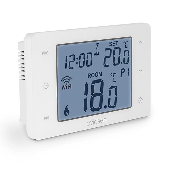 AVIDSEN - Thermostat filaire WiFi programmable - HomeFlow W - Blanc - large