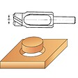 LEMAN - Mèches à bouchonner WS queue de 13 mm, coffret de 5 pièces - vignette