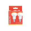 XANLITE - Lot de 2 ampoules SMD LED spot R50, culot E14, puissance équivalente 60W, flux 806 lm, lumière blanc chaud 2700 K, usage intérieur, idéale chambre, salon et pièces à vivre - vignette