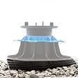 JOUPLAST - Correcteur de pente 2,5% pour plot dalle Jouplast Carton de 40 plots - vignette