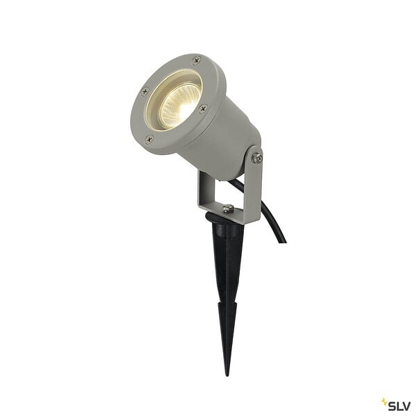 SLV - Projecteur extérieur, rond, gris, NAUTILUS 10, GU10/QPAR51, 35W max, IP65 - large