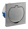 ZENITECH - Prise de sol aluminium brossé - étanche IP55 - 16A - vignette