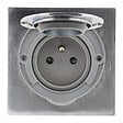 ZENITECH - Prise de sol aluminium brossé - étanche IP55 - 16A - vignette