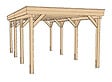 WEKA - Carport 609 - Vert imprégné - L.325xH.240xP.622cm - vignette