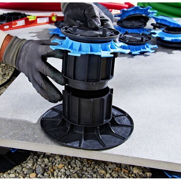 JOUPLAST - Réhausse de plot 60mm pour dalle et lambourde Jouplast - large