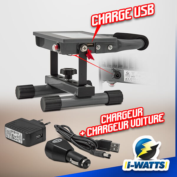 I-WATTS - Projecteur led rechargeable 10W - large