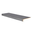FORESTEA - Marche rénovation d'escalier stratifié dark grey 1300 x 380 x 56 mm - PEFC 70% - vignette