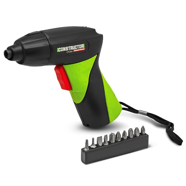 CONSTRUCTOR - Tournevis rechargeable 3.6V lithium 1.3Ah - large