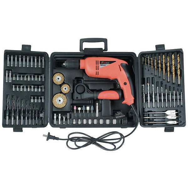 RIBITECH - coffret perceuse à percussion 92 pièces - prkit92fp - large